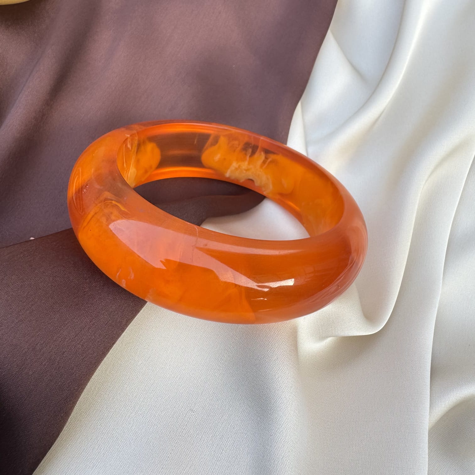 TFC Size 2.8 Orange Resin Bangle