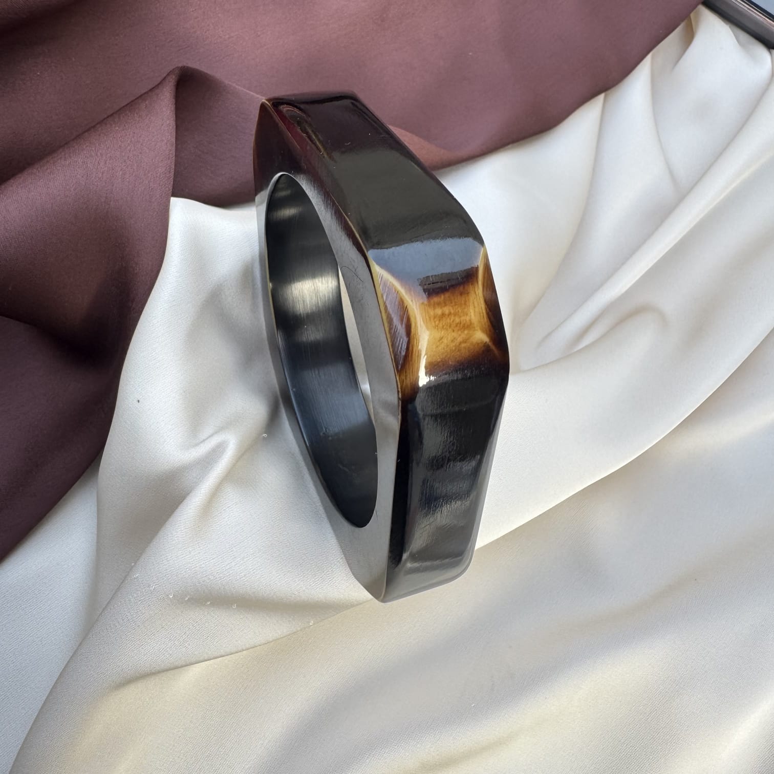 TFC Size 2.7 Black Square Bangle