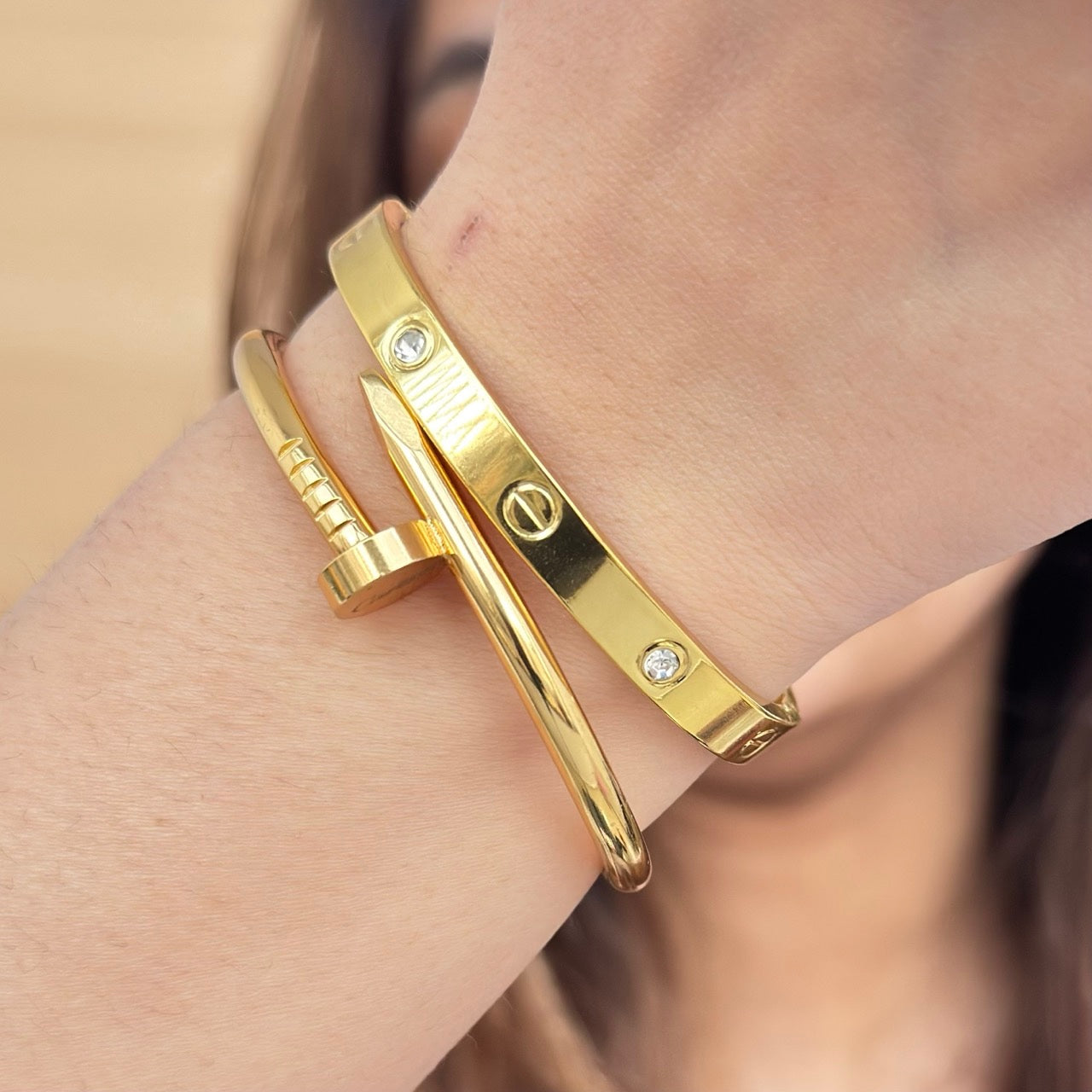 TFC 2.2 Size Trendy Combo Gold Plated Bangle