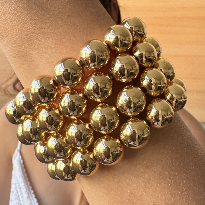 TFC Maximus Cut Gold Plated Bracelet (Set of 4)