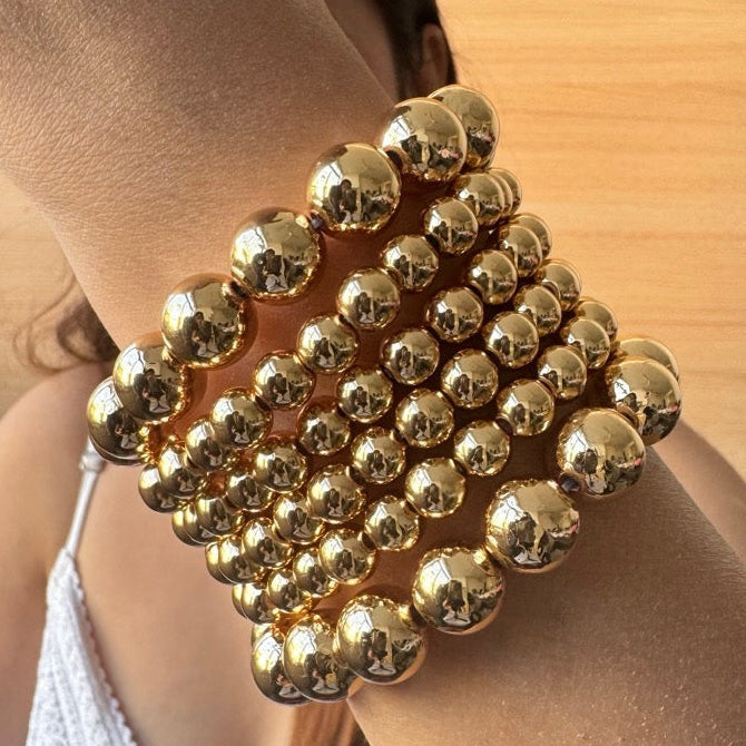 TFC Bold Ends Gold Plated Bracelet (Set of 5)