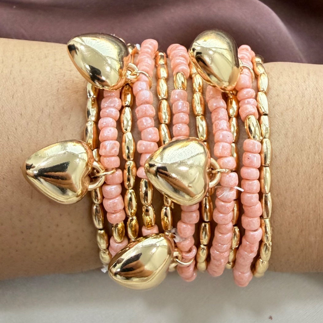 TFC Wrist Candy Beads Gold Plated Bracelet