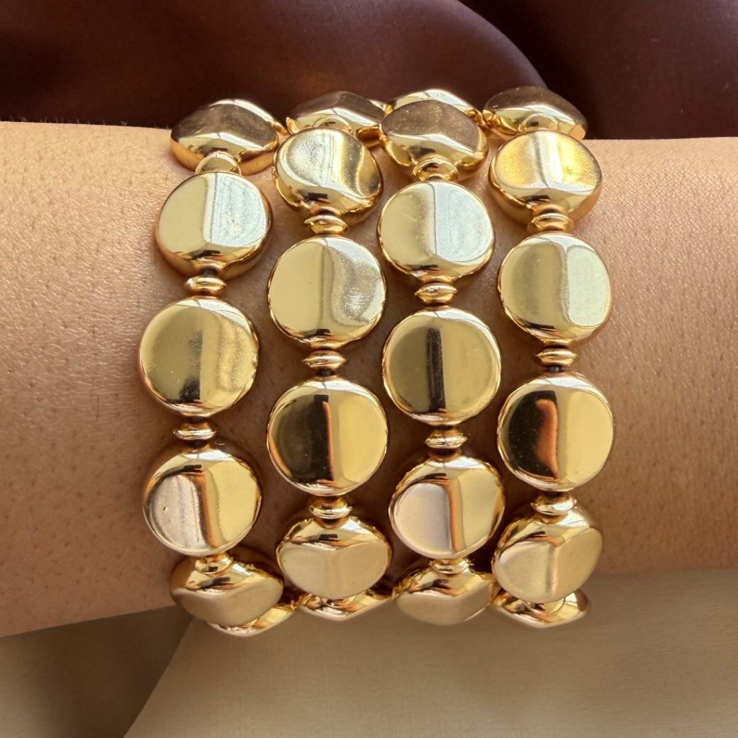 TFC Halo Gold Plated Bracelet Set 6