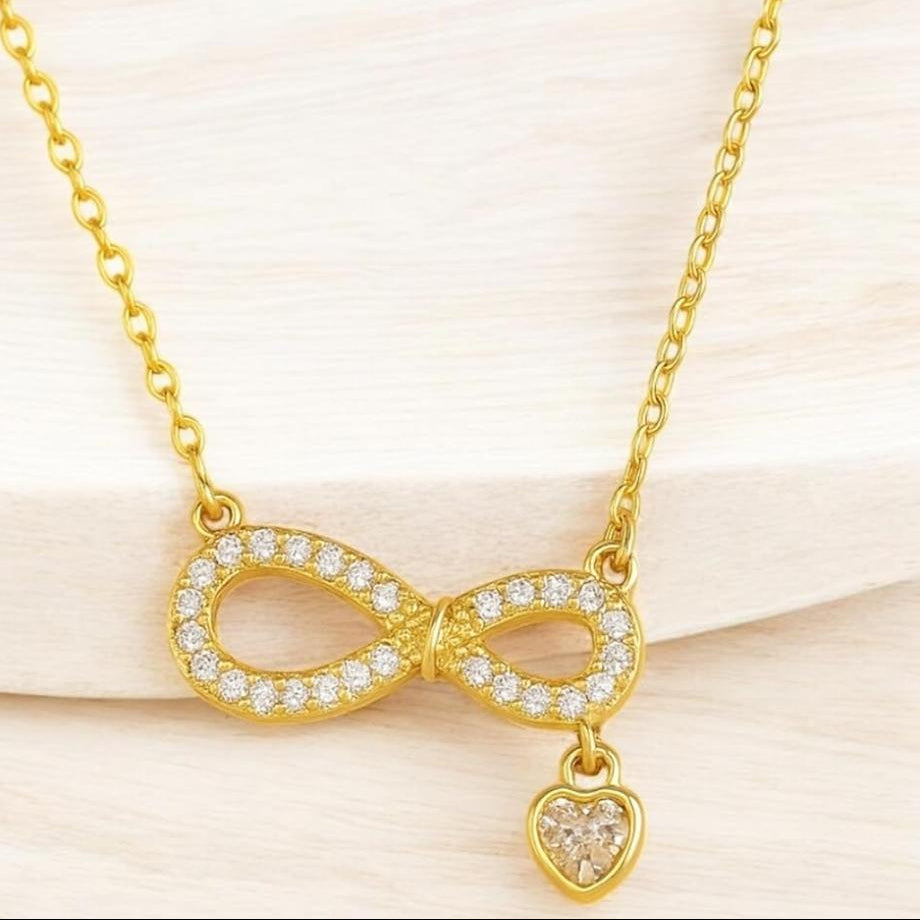 TFC Infinity Heart Gold Plated Necklace
