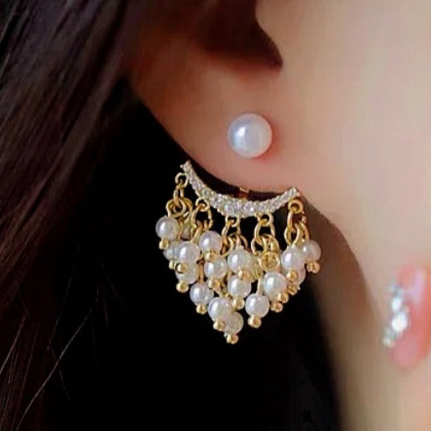 TFC Pearl Bunch Gold Plated Earrings