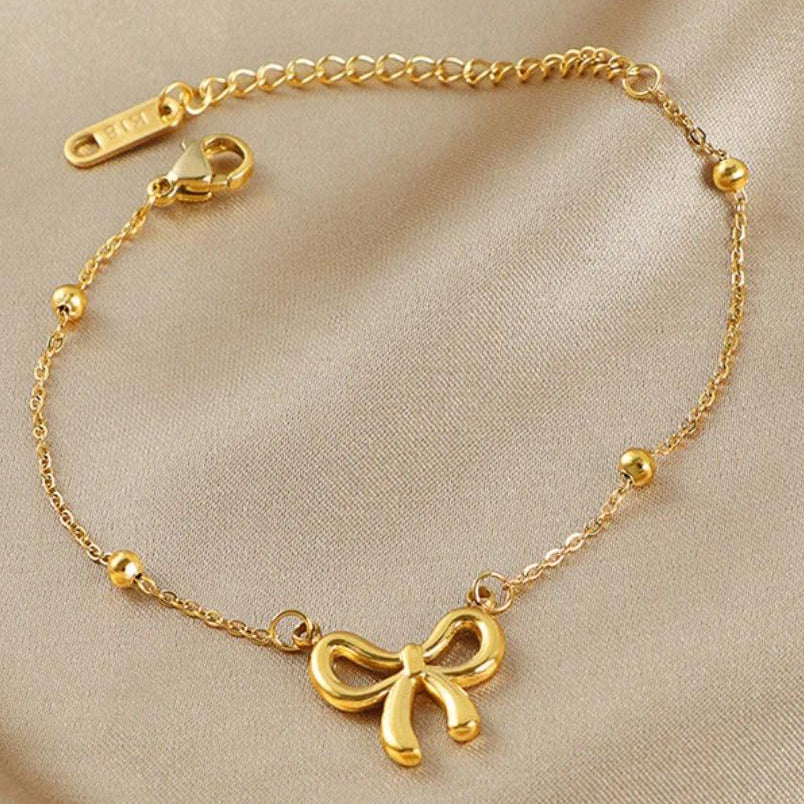 TFC Nice Bow Chain Gold Plated Bracelet
