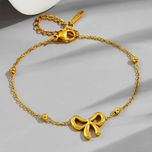 TFC Nice Bow Chain Gold Plated Bracelet