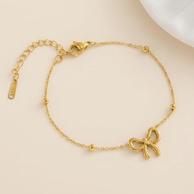 TFC Nice Bow Chain Gold Plated Bracelet
