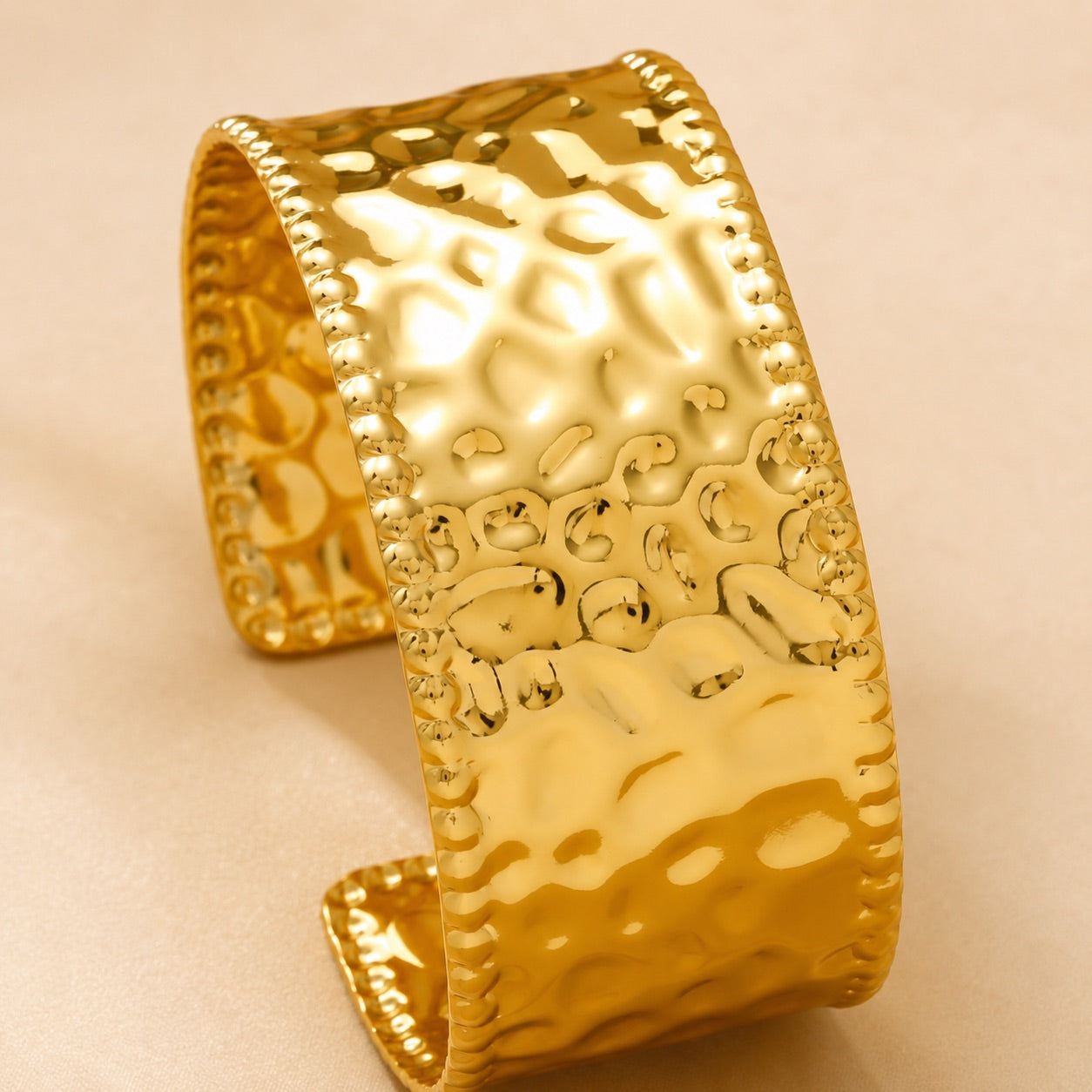 TFC Adjustable Sunkissed Tide Gold Plated Cuff Bracelet