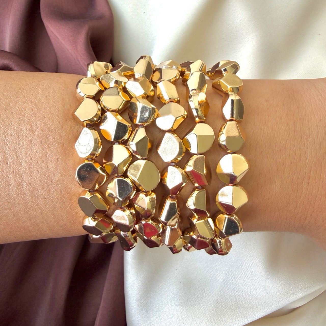 TFC Gilded Glow Gold Plated Bracelet (set of 6)