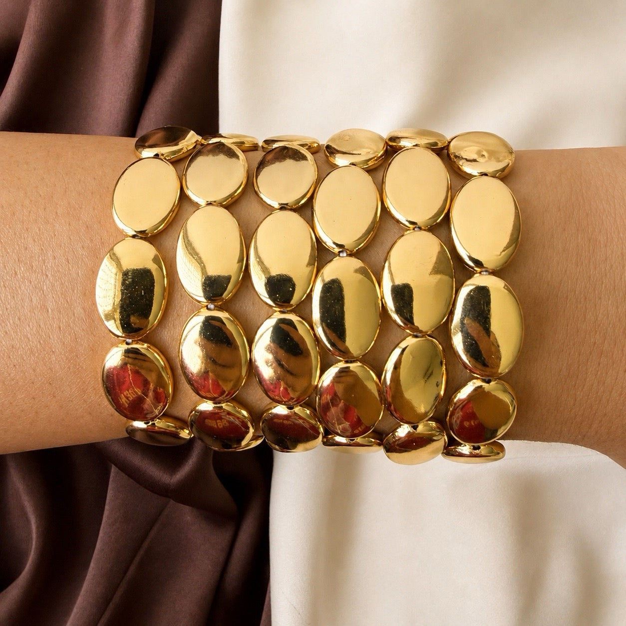 TFC Statement Shine Gold Plated Bracelet (set of 6)