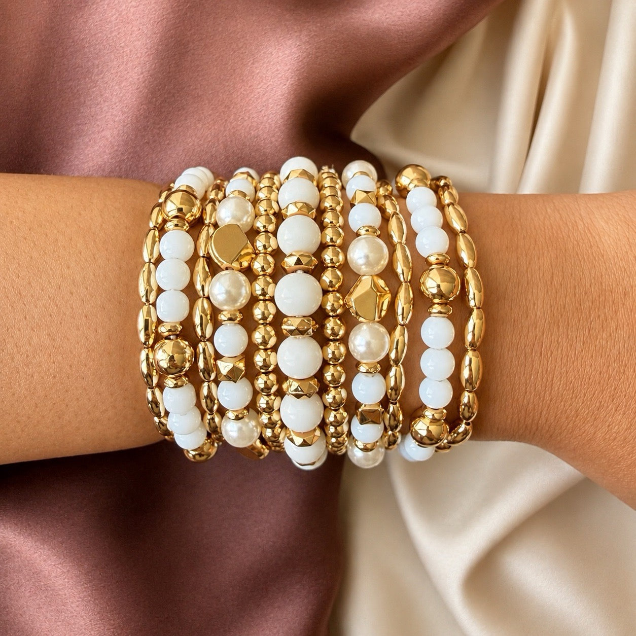 TFC Everyday Glamour Gold Plated Bracelet (set of 11)
