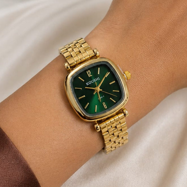 TFC Luna Emerald Gold Plated Bracelet Watch