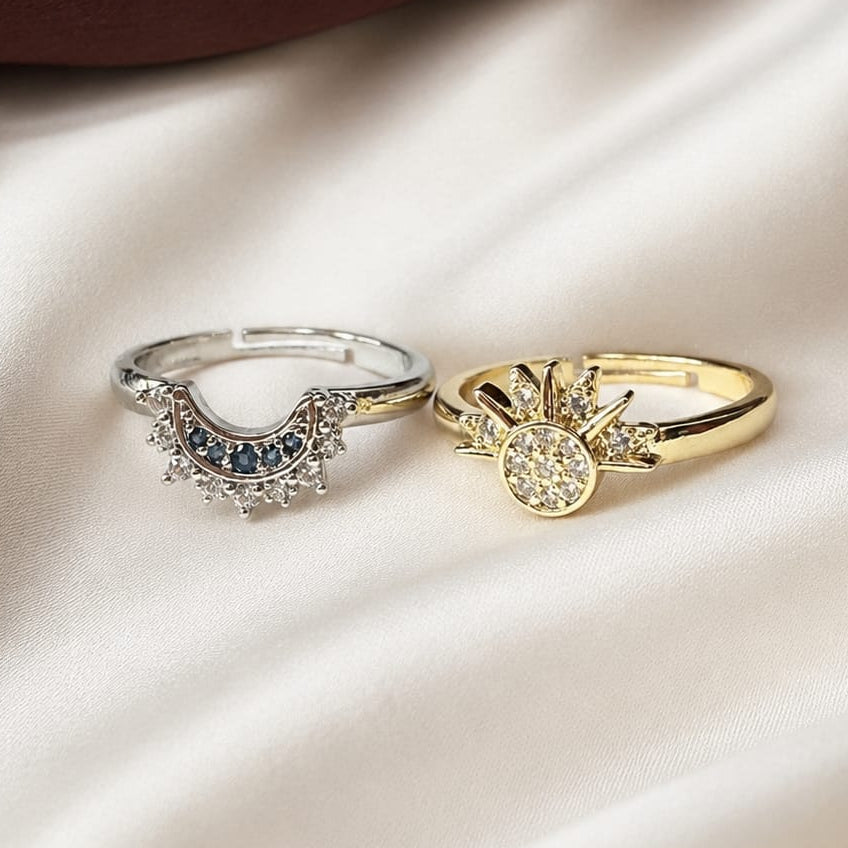 TFC Moon and Star Gold Plated Ring