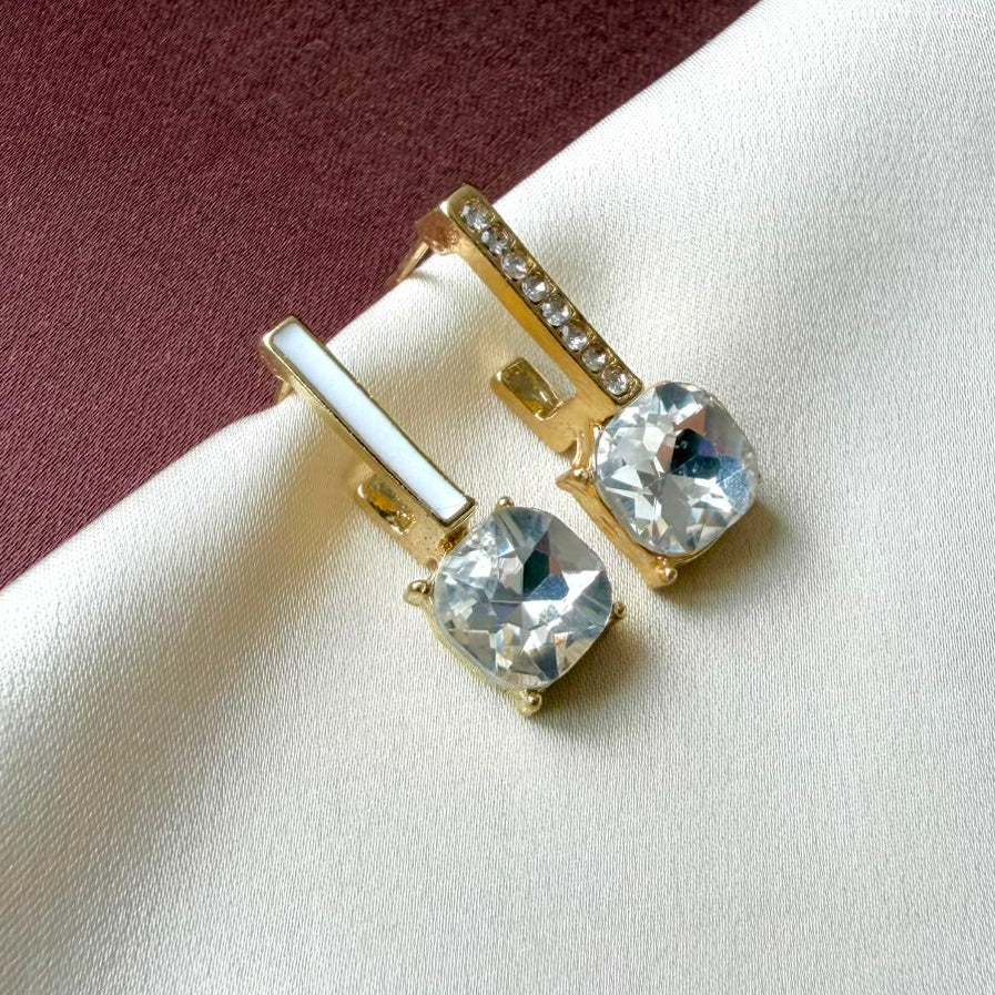 TFC Mismatch Gold Plated Dangler Earrings