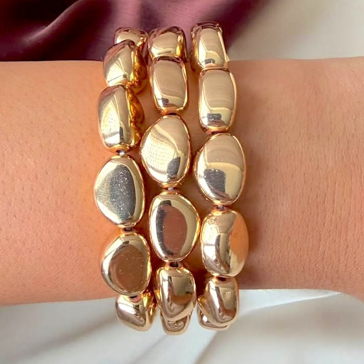 TFC Molten Gold Bracelet Gold Plated Bracelet (set of 3)