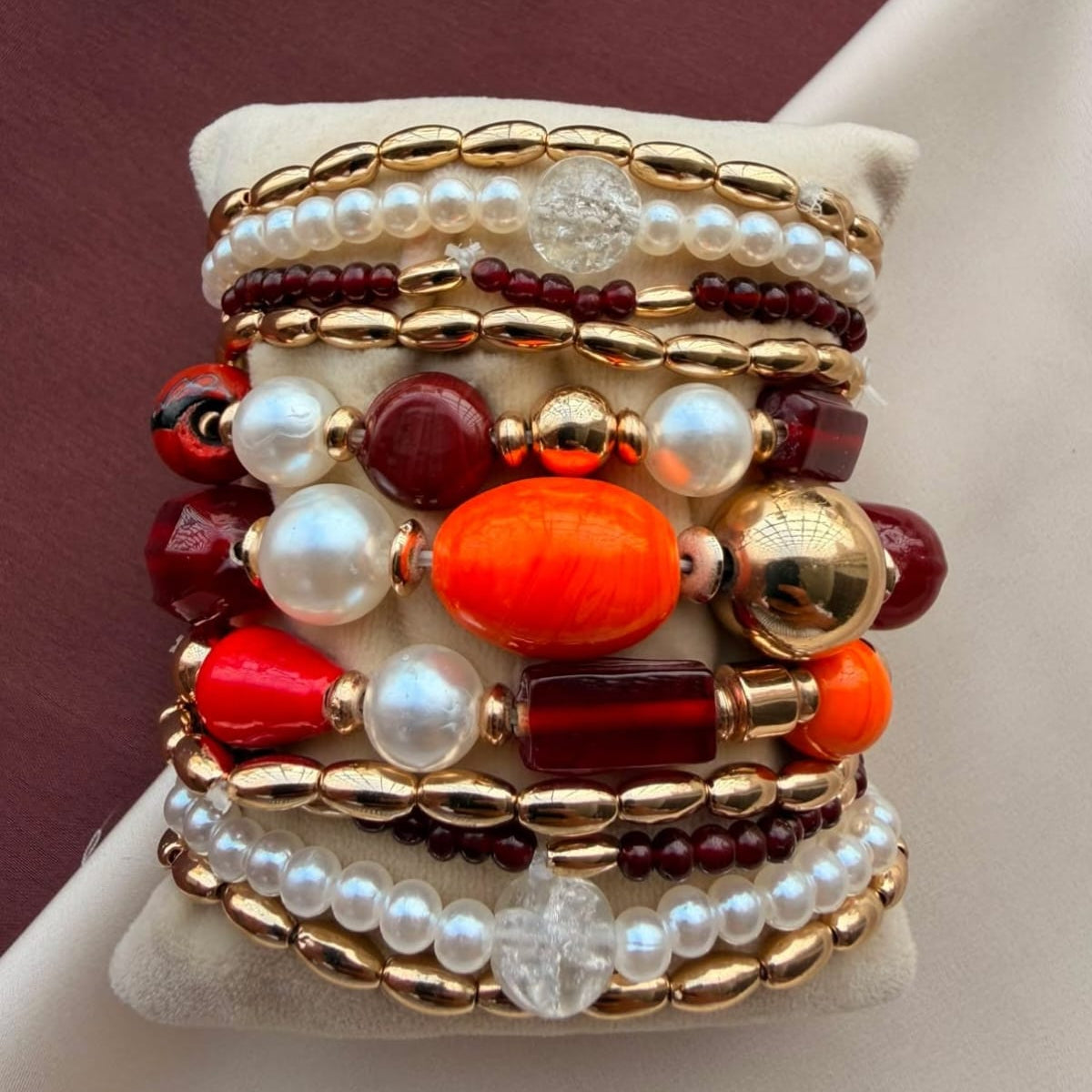 TFC Sunset Radiance Gold Plated Bracelet (set of 11)