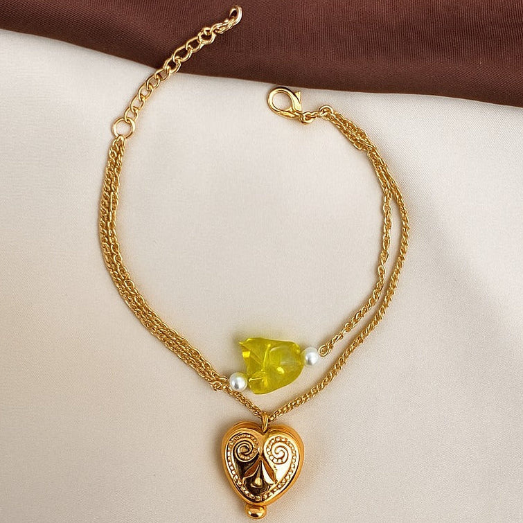 TFC Lemon Heart Gold Plated Bracelet