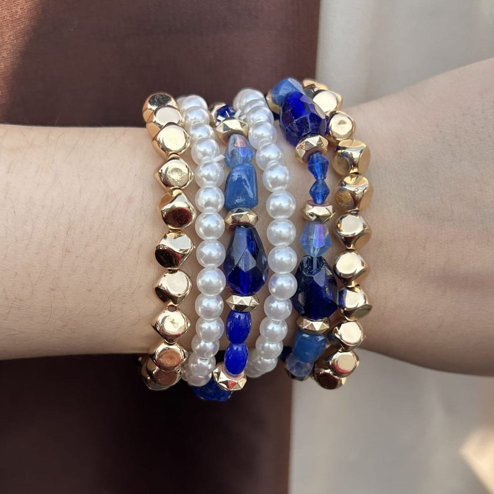 TFC Bead Bonanza Gold Plated Bracelet (set of 6)