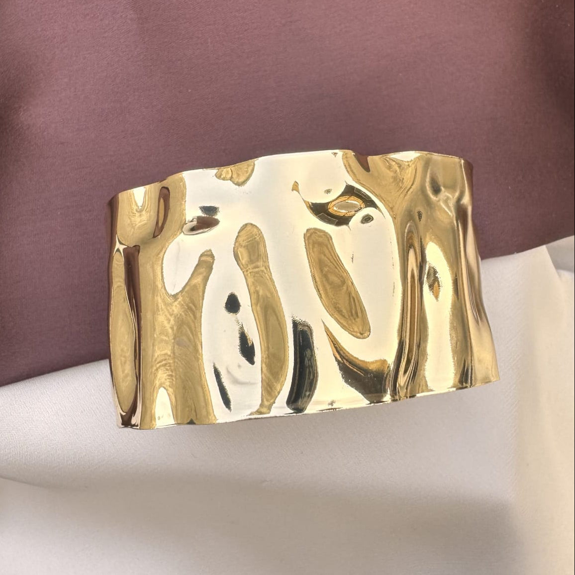 TFC Adjustable Designer Gold Plated Cuff Bracelet