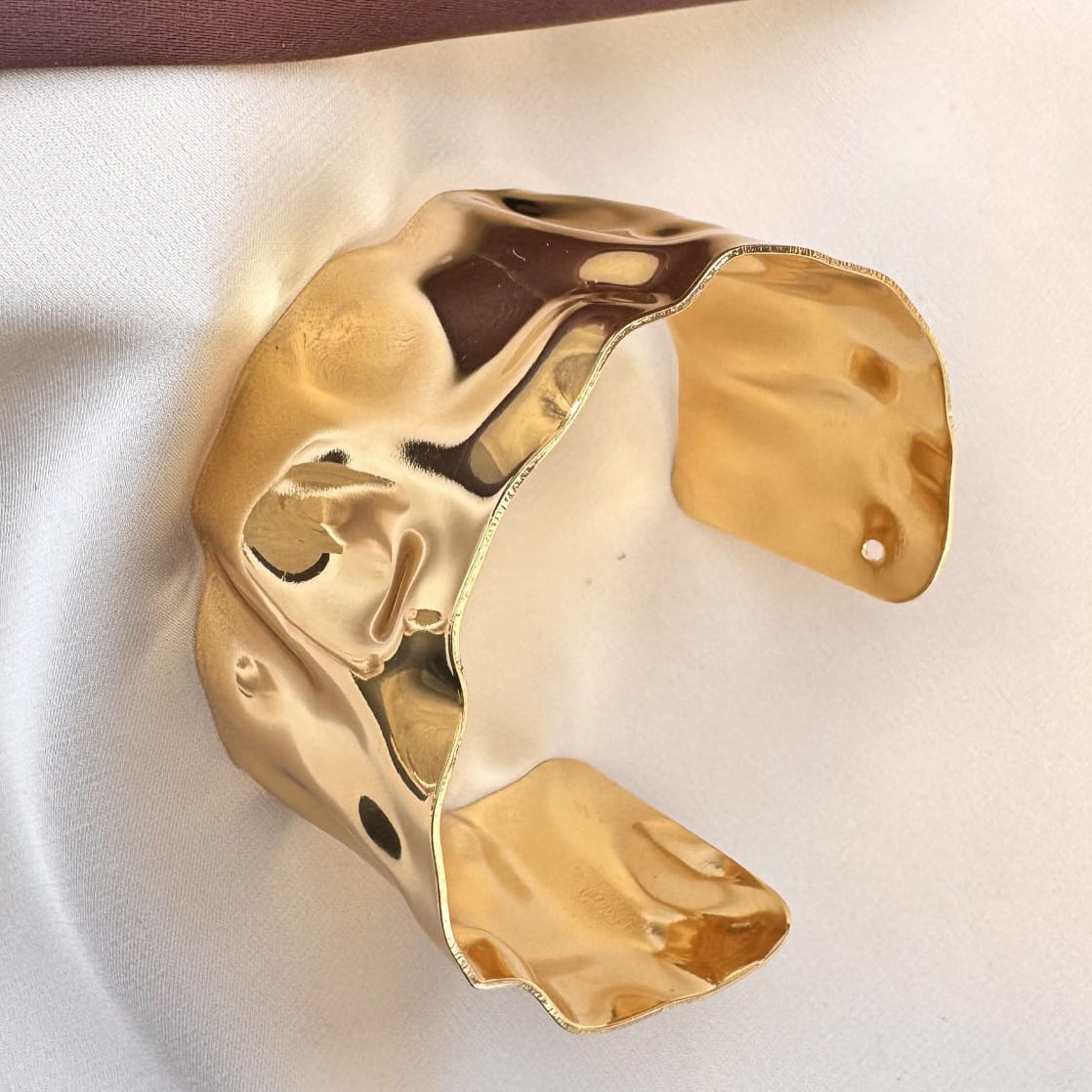 TFC Adjustable Designer Gold Plated Cuff Bracelet