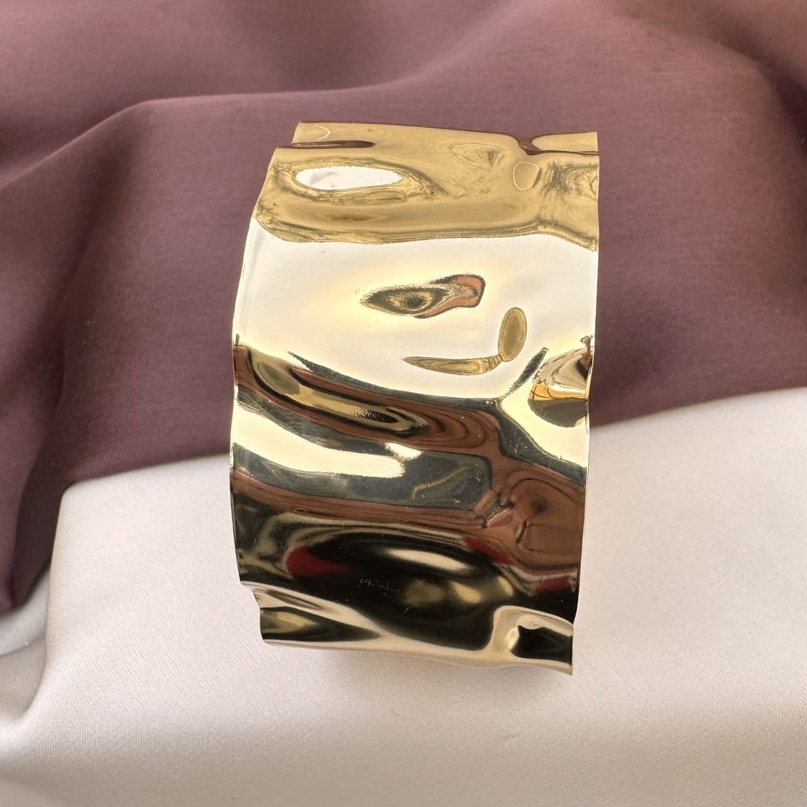 TFC Adjustable Designer Gold Plated Cuff Bracelet