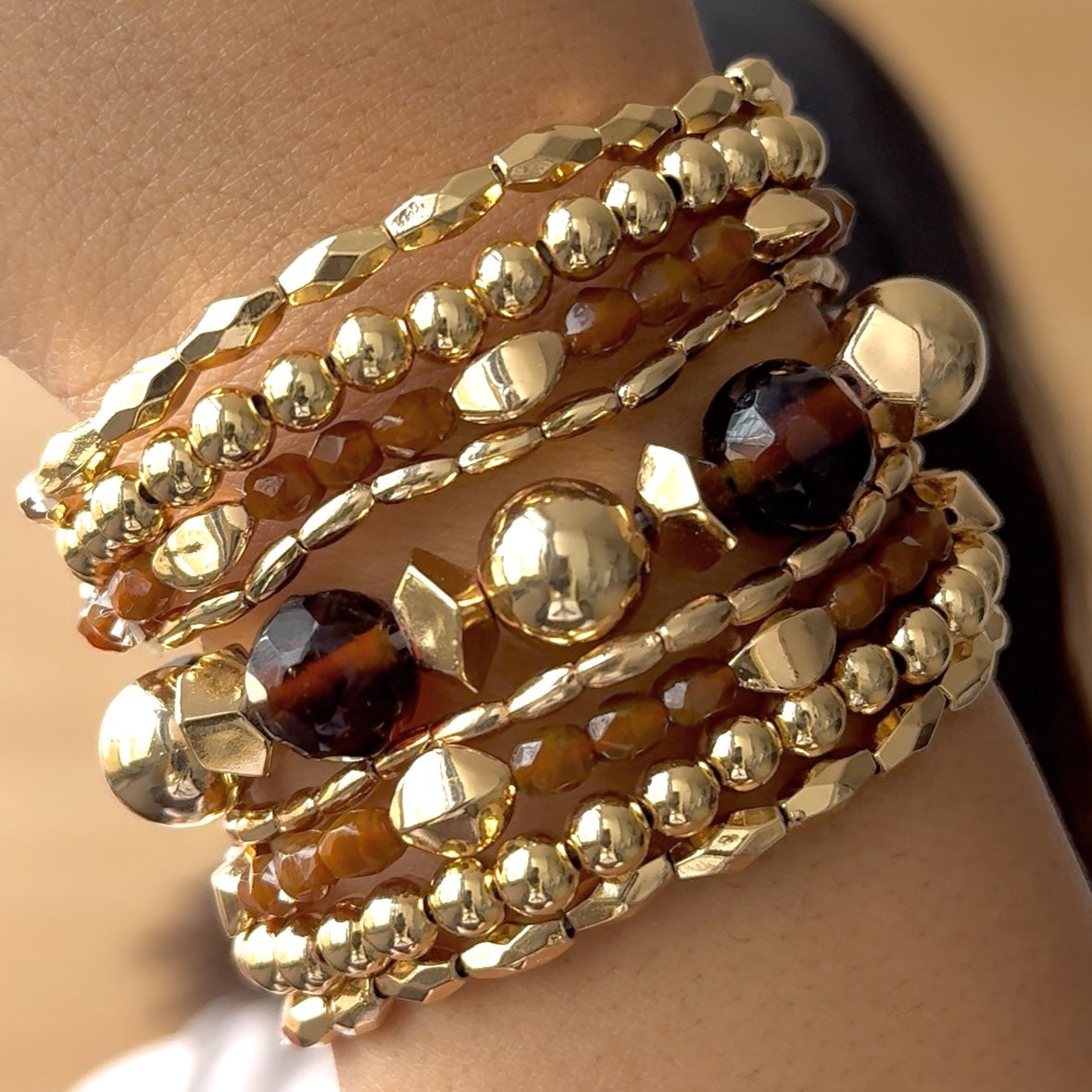 TFC Bronze Aura Bracelet Set of 9
