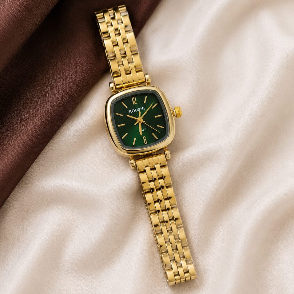 TFC Luna Emerald Gold Plated Bracelet Watch