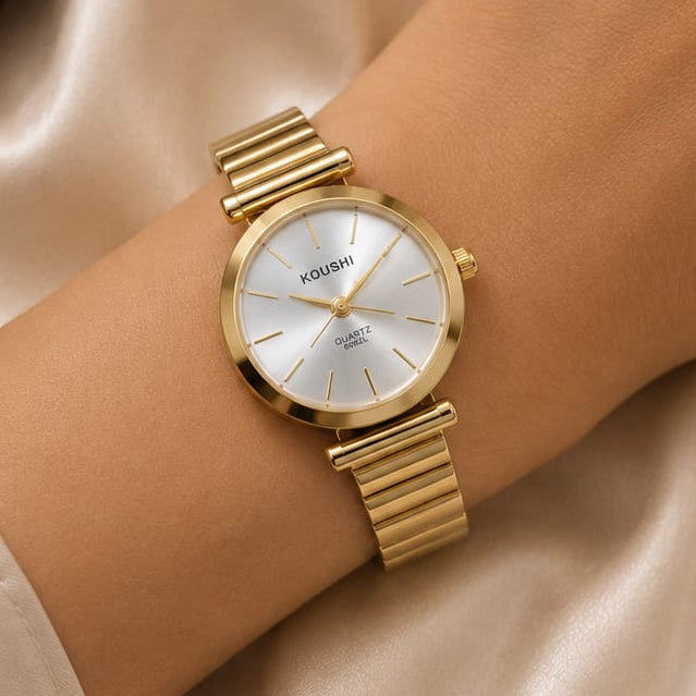 TFC Luxe Vibe Gold Plated Wrist Watch