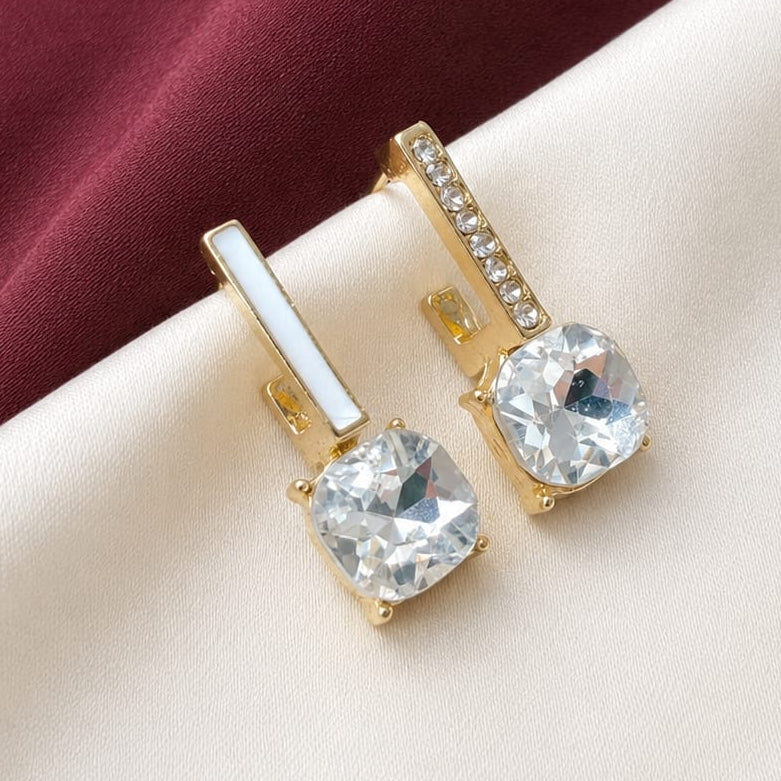 TFC Mismatch Gold Plated Dangler Earrings
