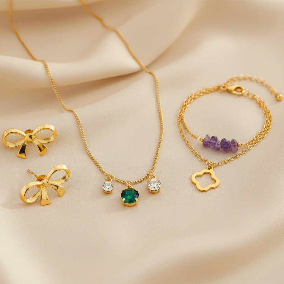 TFC Trendy Gold Plated Combo Set