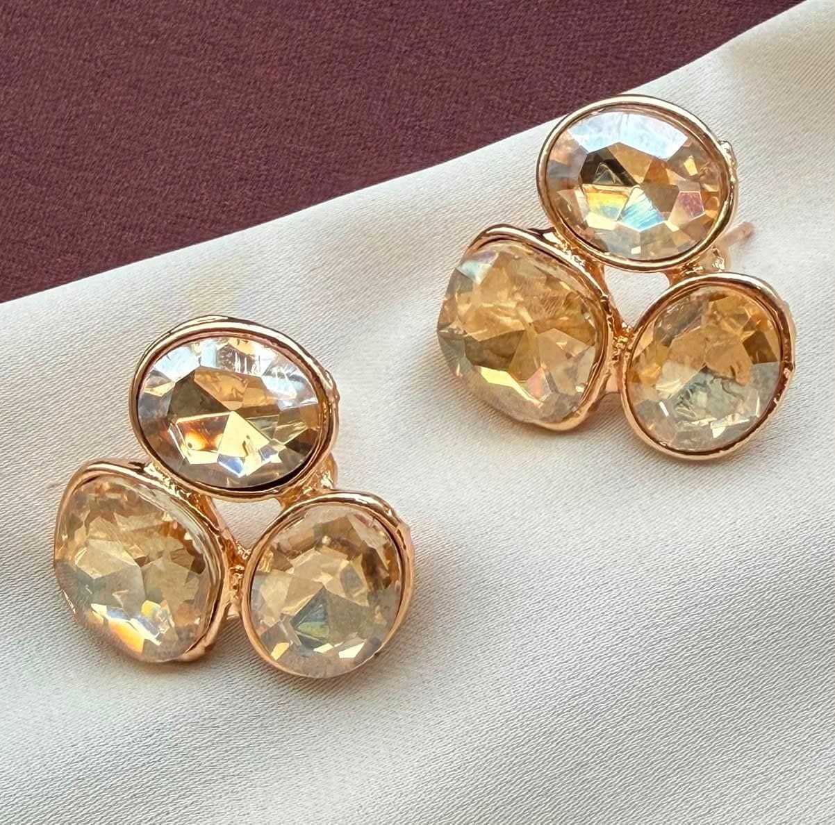 TFC Golden Gleam Gold Plated Earring