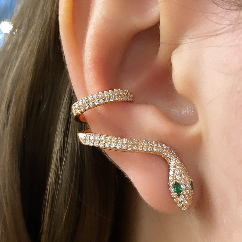TFC Snake Gold Plated Ear Cuff