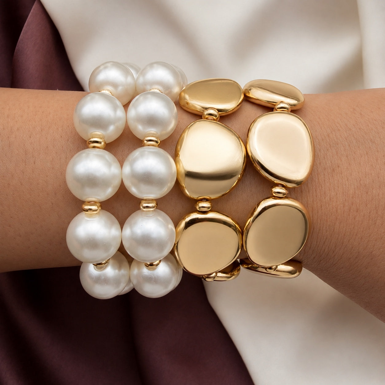 TFC Noble Shine Gold Plated Bracelet (set of 4)