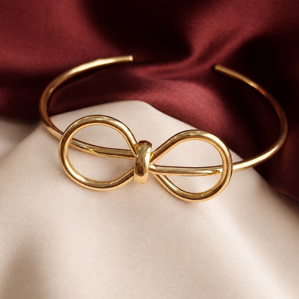 TFC Adjustable Glorious Curve Gold Plated Bracelet Cuff