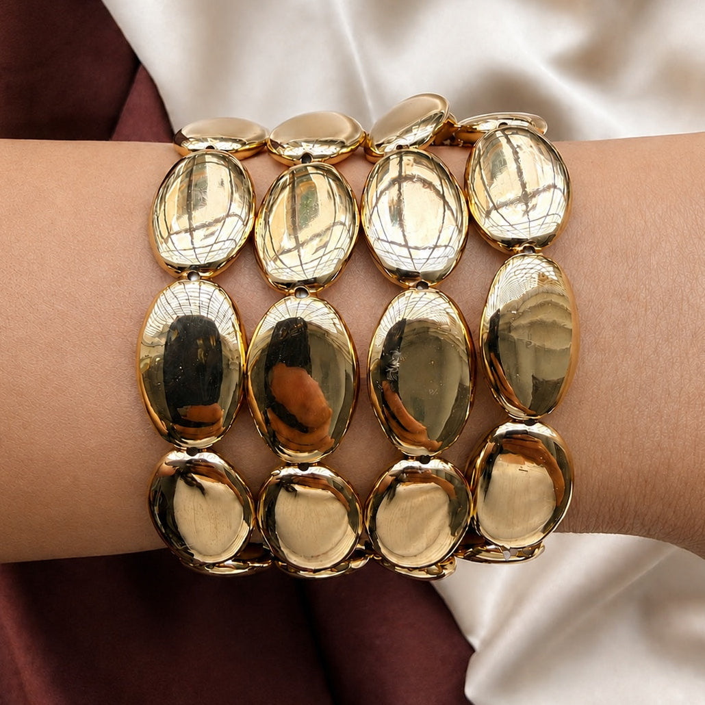 TFC Bling Beauty Gold Plated Bracelet (set of 4)