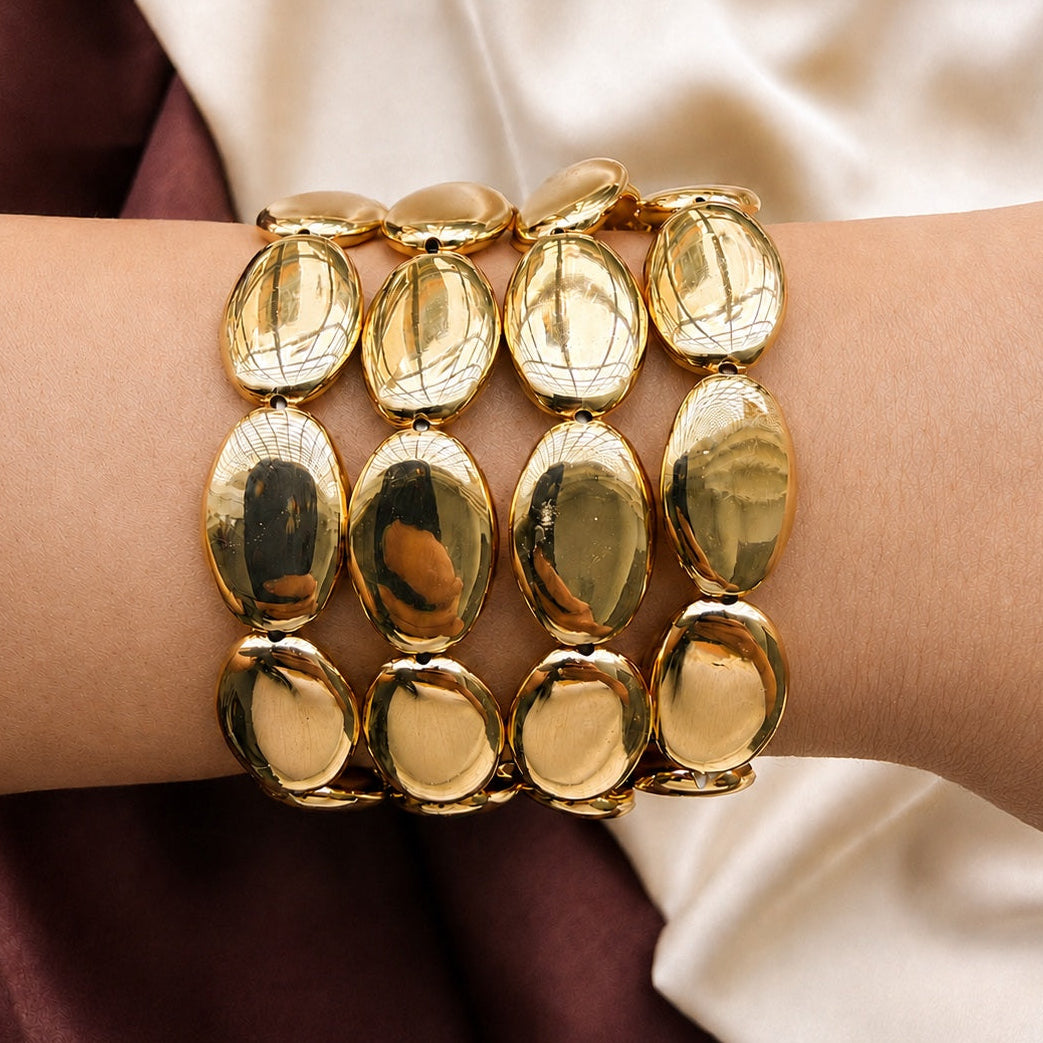 TFC Bling Beauty Gold Plated Bracelet (set of 4)