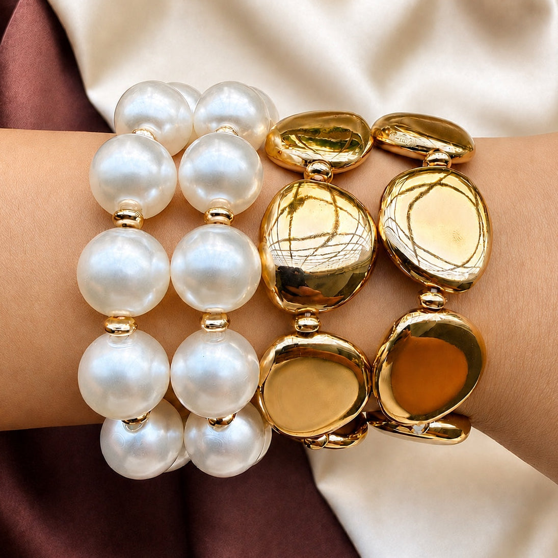 TFC Noble Shine Gold Plated Bracelet (set of 4)