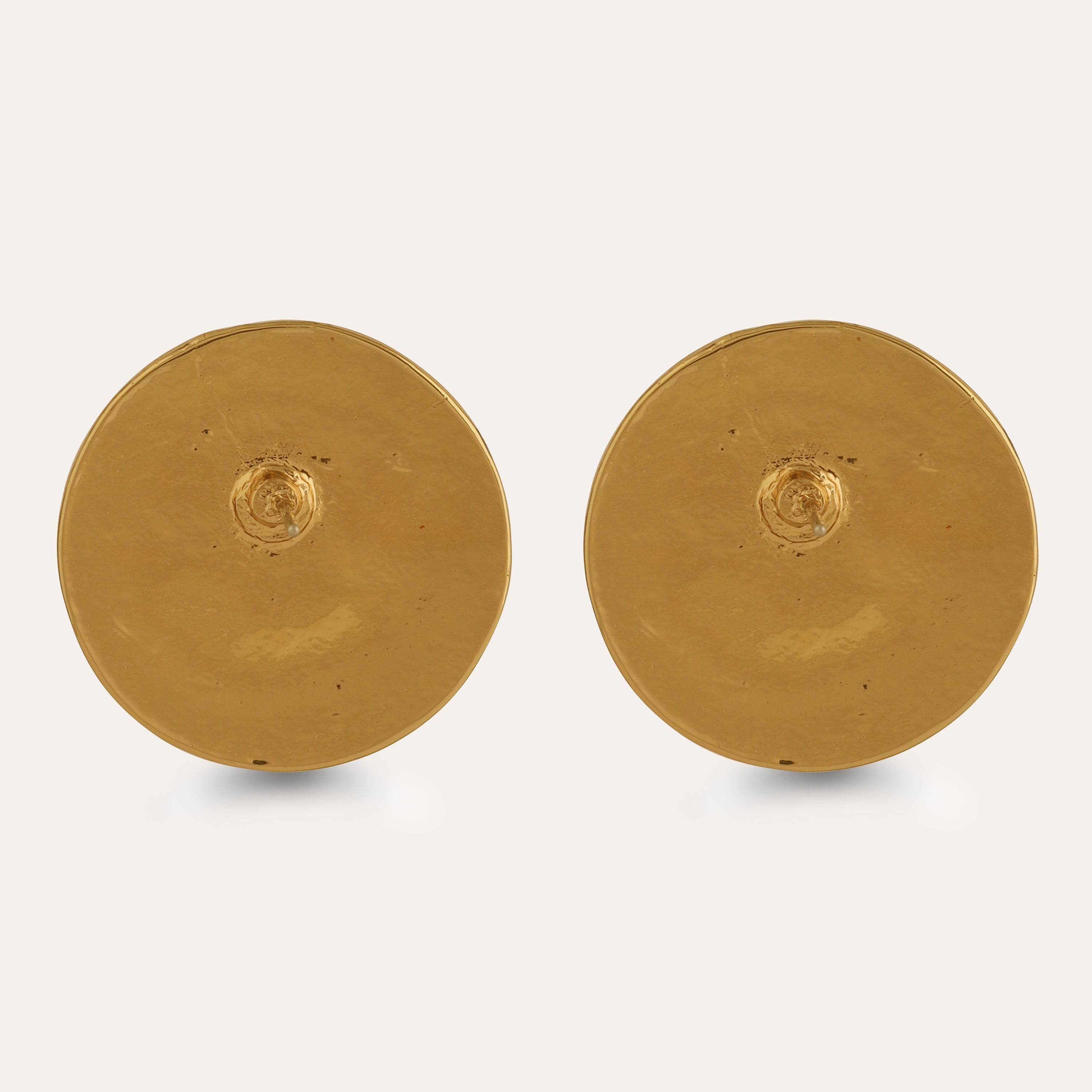 TFC Sunface Gold Plated Statement Stud Earrings-Discover daily wear gold earrings including stud earrings, hoop earrings, and pearl earrings, perfect as earrings for women and earrings for girls.Find the cheapest fashion jewellery which is anti-tarnish only at The Fun company
