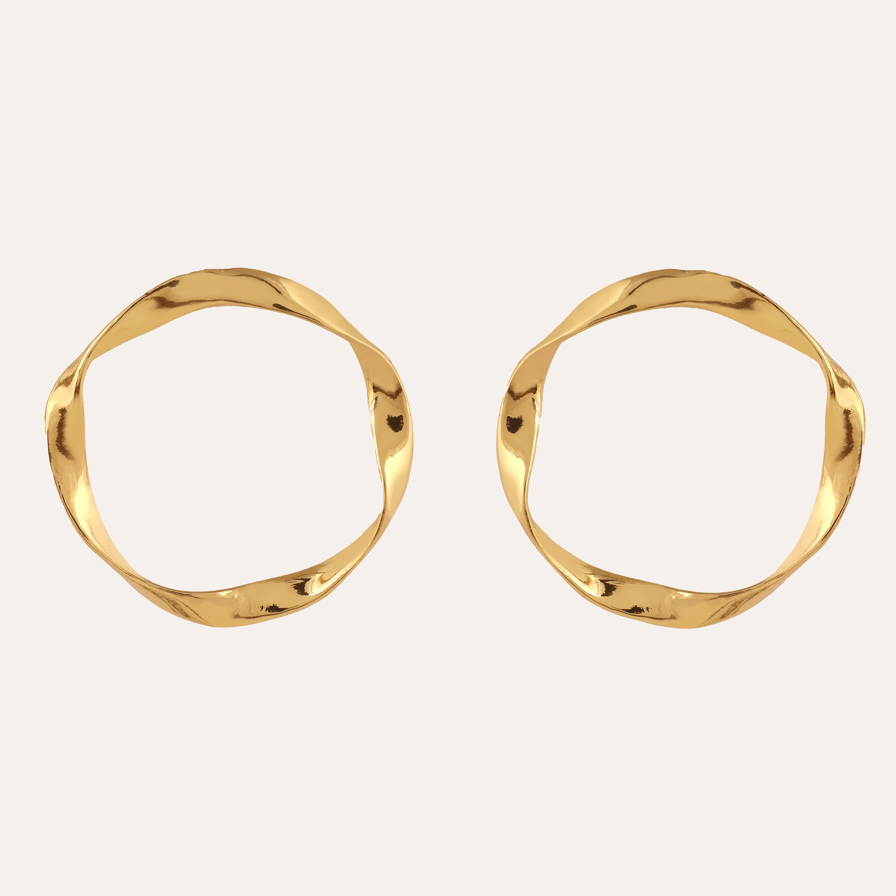 TFC Chunky Gold Plated Statement Hoop Earrings- Discover daily wear gold earrings including stud earrings, hoop earrings, and pearl earrings, perfect as earrings for women and earrings for girls.Find the cheapest fashion jewellery which is anti-tarnis​h only at The Fun company.