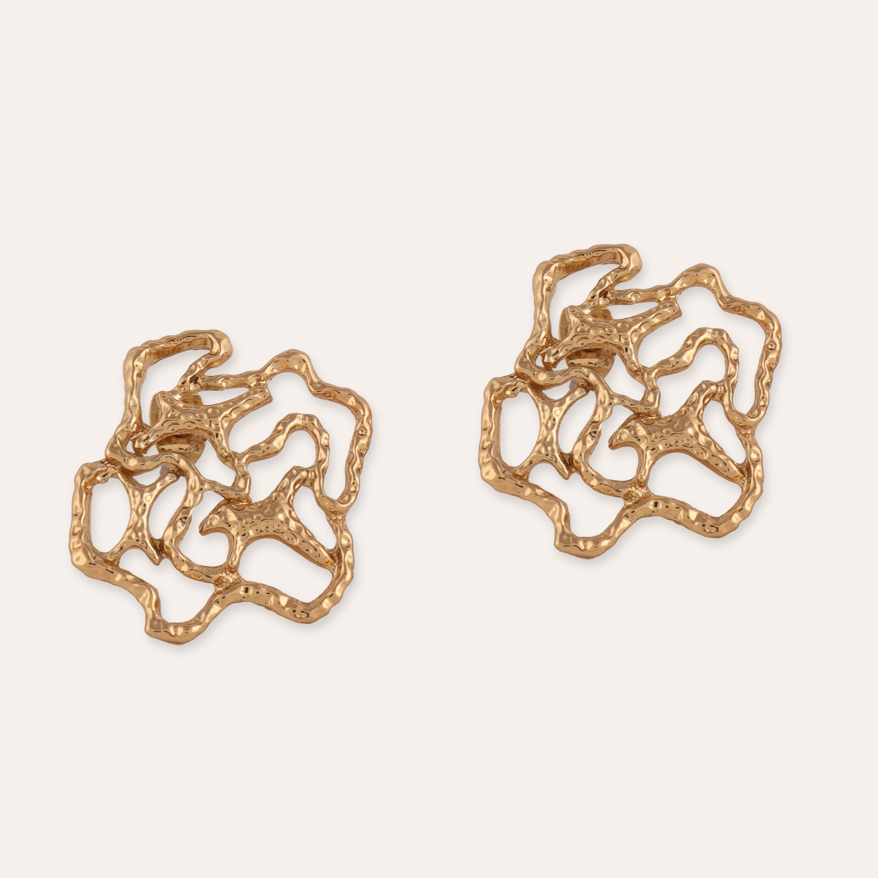 TFC Fancy finesse gold plated stud earrings- Discover daily wear gold earrings including stud earrings, hoop earrings, and pearl earrings, perfect as earrings for women and earrings for girls.Find the cheapest fashion jewellery which is anti-tarnis​h only at The Fun company.