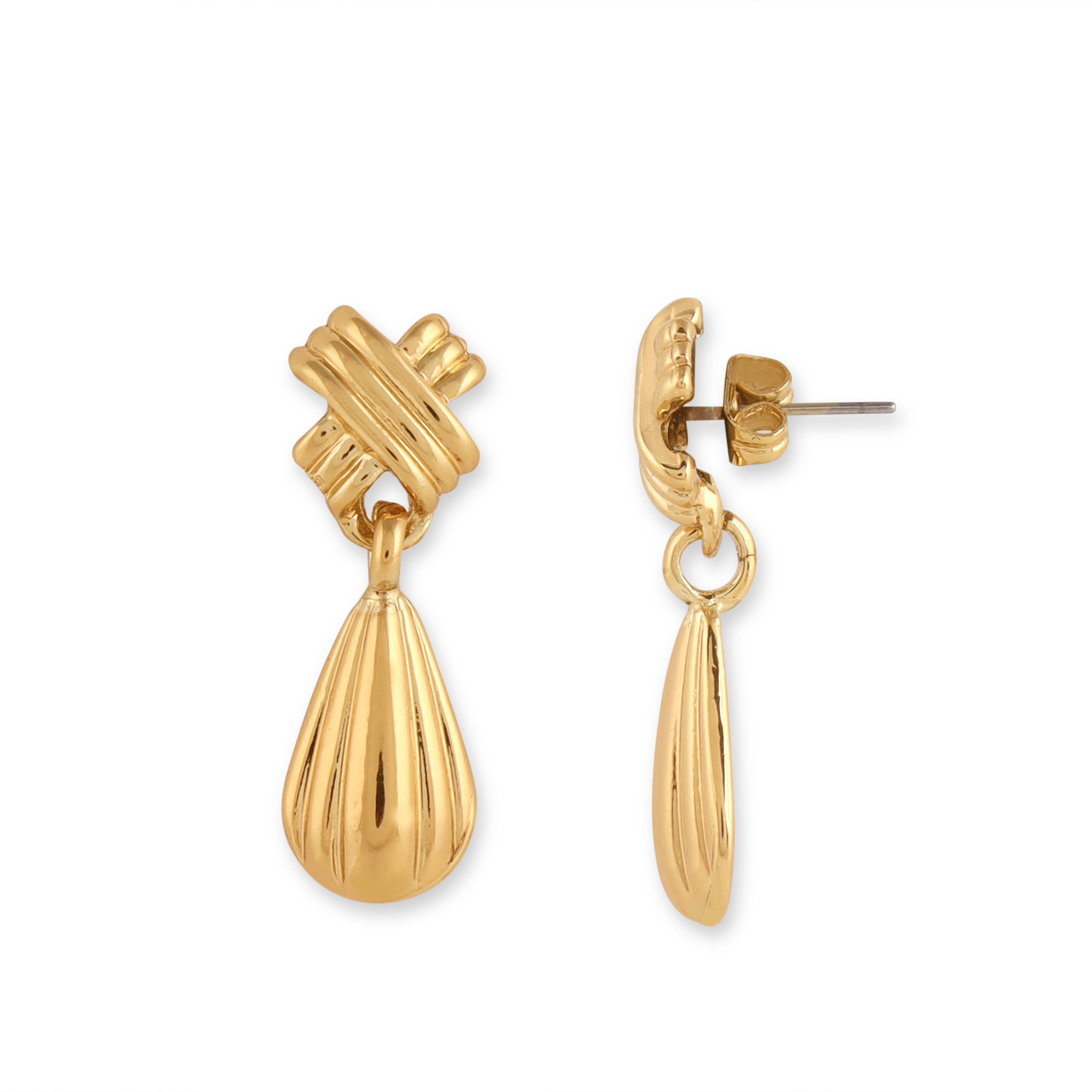 TFC  Spitfire Small Gold Plated Earrings-Discover daily wear gold earrings including stud earrings, hoop earrings, and pearl earrings, perfect as earrings for women and earrings for girls.Find the cheapest fashion jewellery which is anti-tarnis​h only at The Fun company