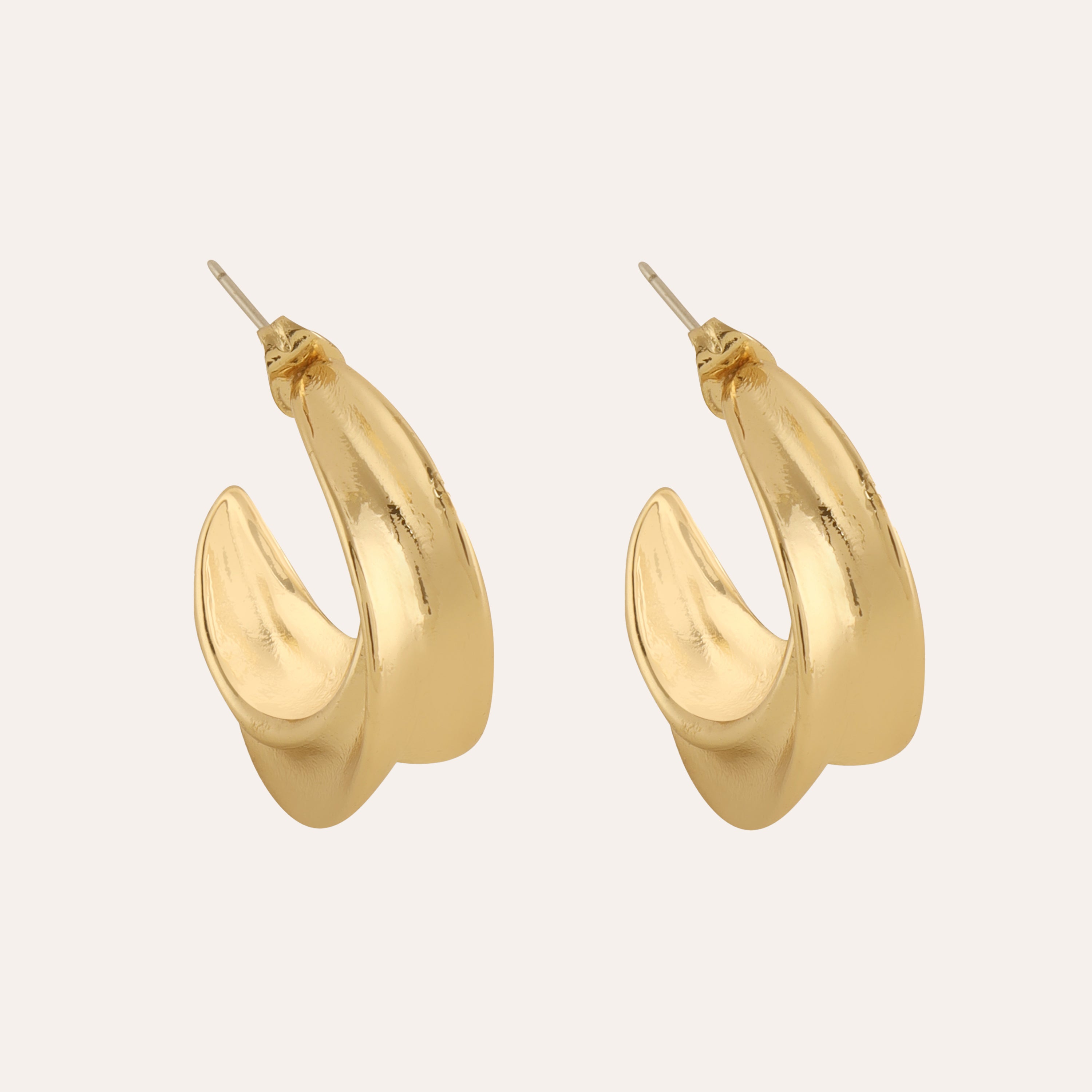 TFC Fluffy Clouds Gold Plated Hoop Earrings- Discover daily wear gold earrings including stud earrings, hoop earrings, and pearl earrings, perfect as earrings for women and earrings for girls.Find the cheapest fashion jewellery which is anti-tarnis​h only at The Fun company.