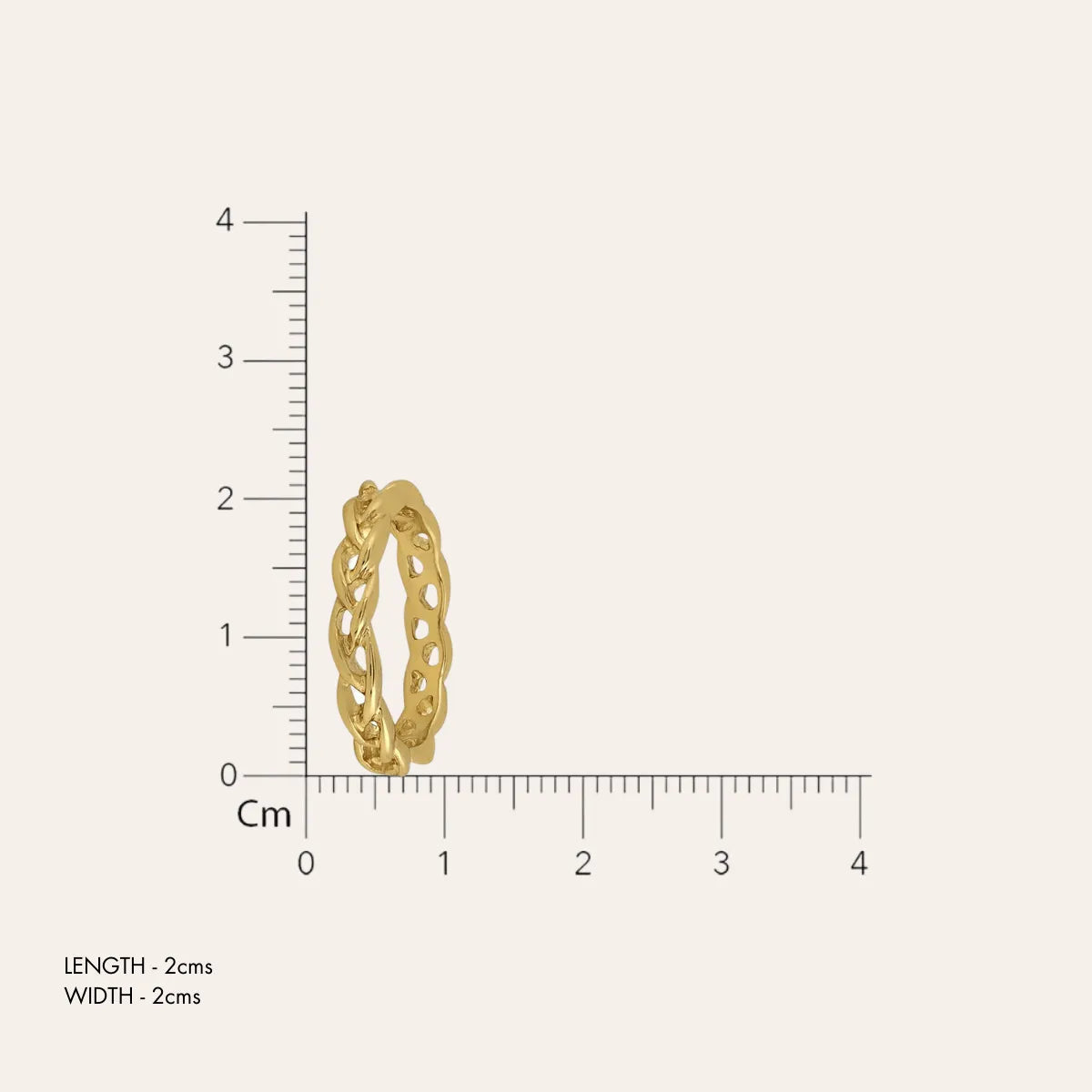 TFC Braidwhisper Gold Plated Ring