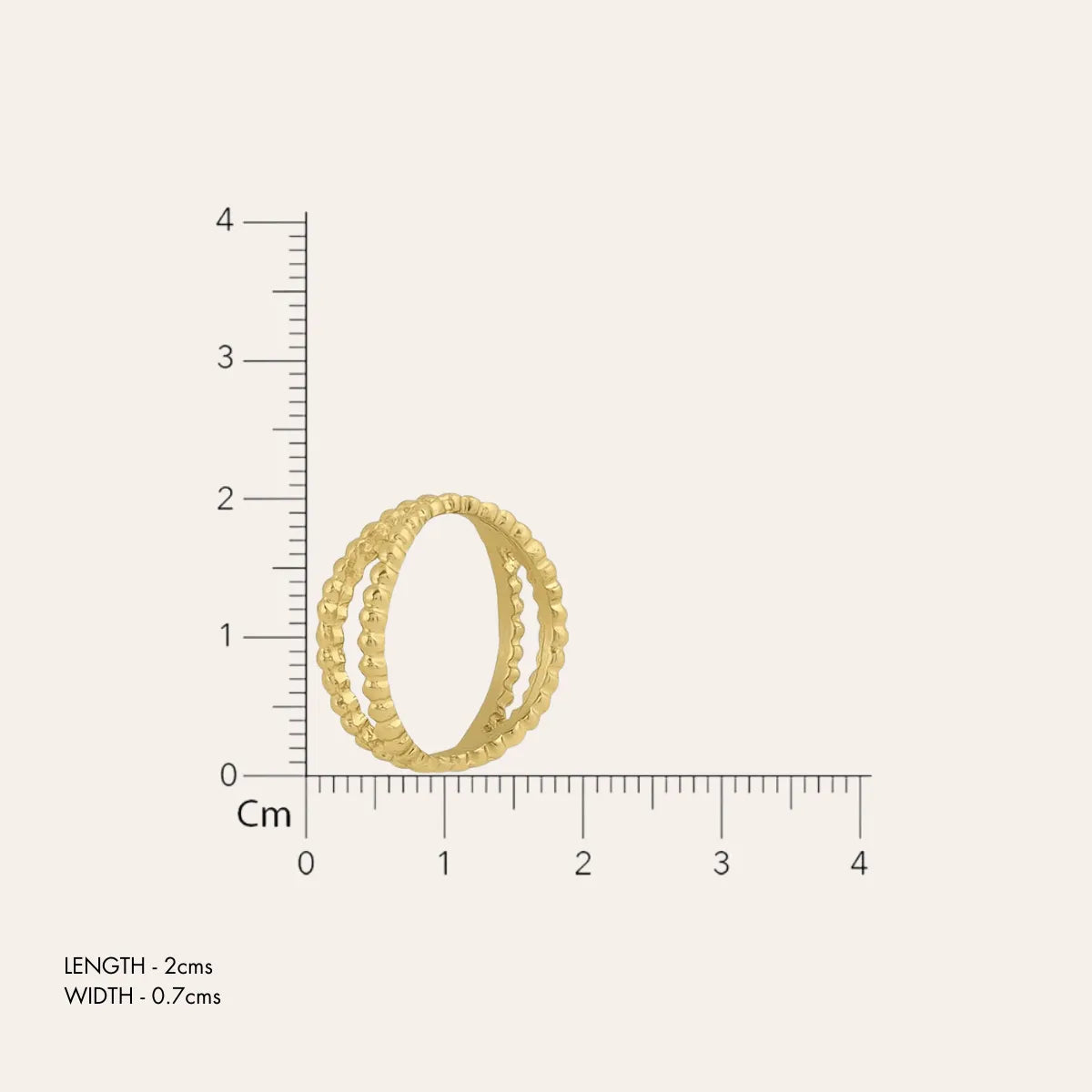 TFC Lace Loom Gold Plated Ring