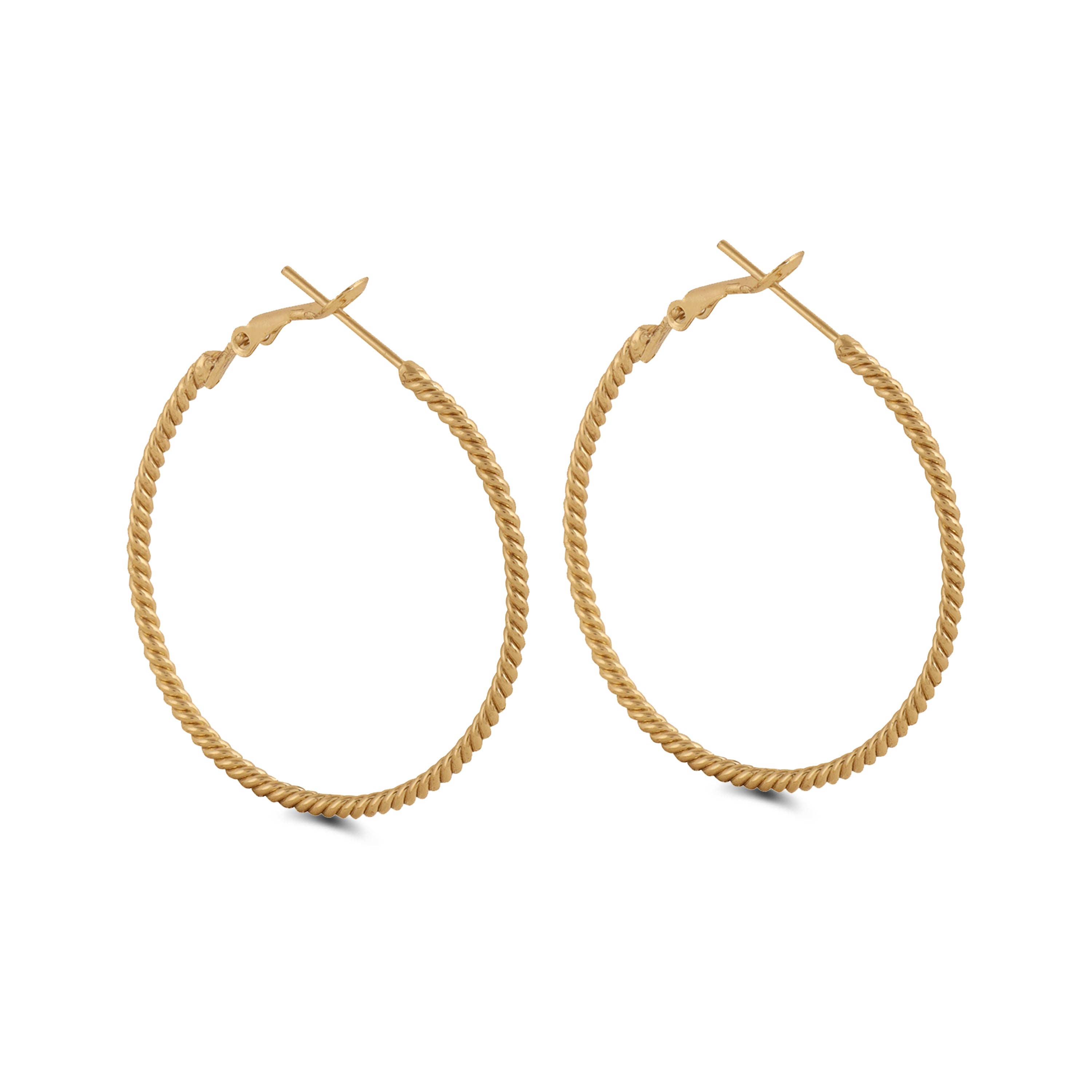 TFC Classic Gold Plated Hoop Earrings- Discover daily wear gold earrings including stud earrings, hoop earrings, and pearl earrings, perfect as earrings for women and earrings for girls.Find the cheapest fashion jewellery which is anti-tarnis​h only at The Fun company.