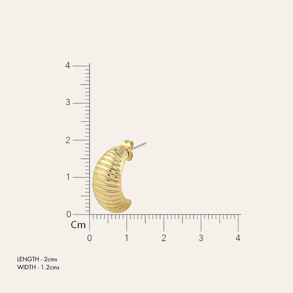 TFC Purrfectly Adorable Gold Plated Stud Earrings