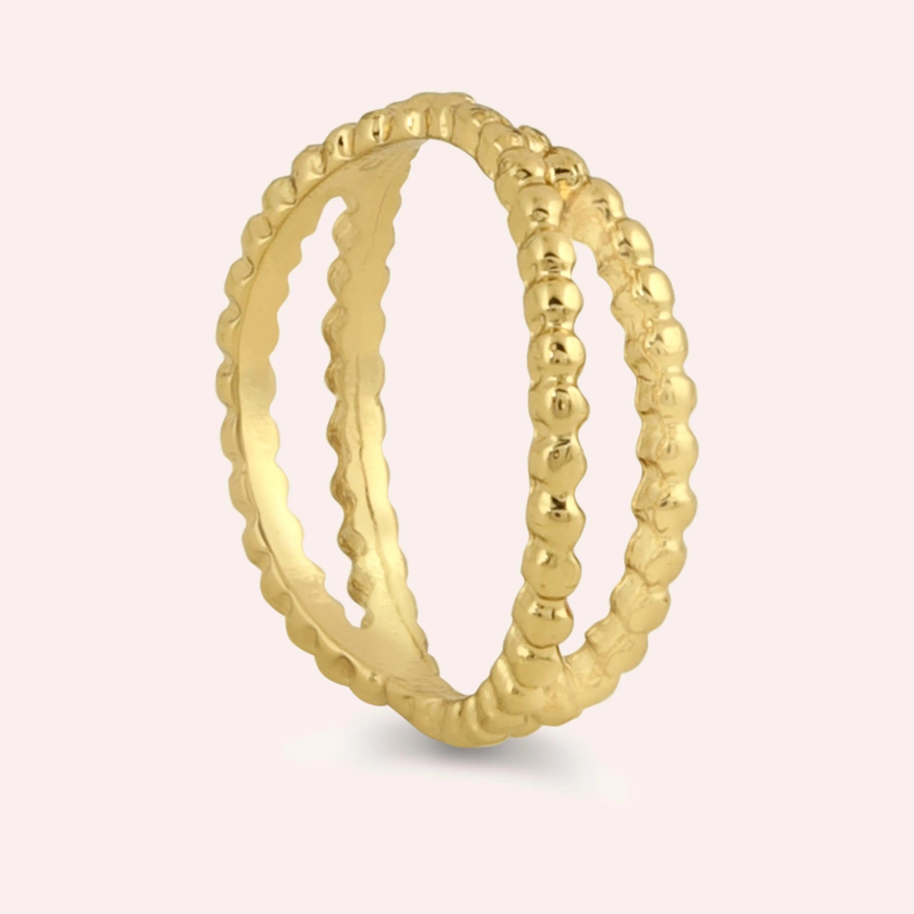 TFC Lace Loom Gold Plated Ring-Elevate your style with our exquisite collection of gold-plated adjustable rings for women, including timeless signet rings. Explore cheapest fashion jewellery designs with anti-tarnish properties, all at The Fun Company with a touch of elegance