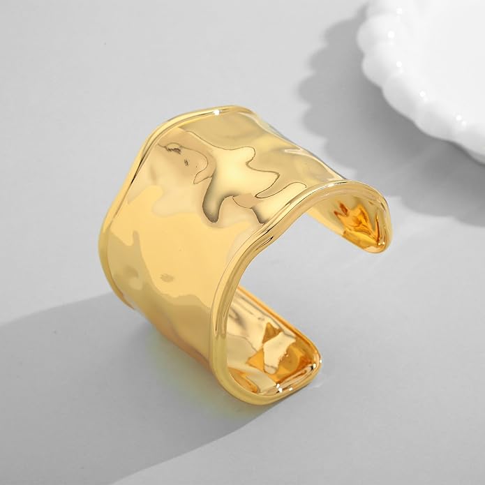 TFC Glamie Adjustable Gold Plated Cuff Bracelet