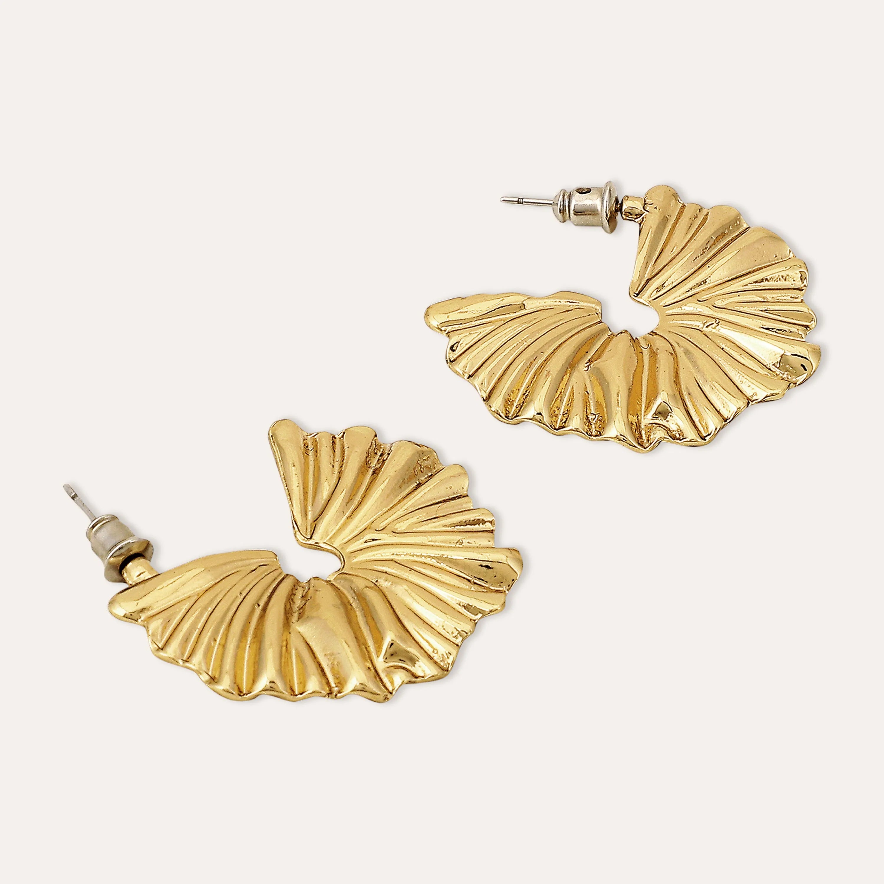 TFC Fanny Gold Plated Hoop Earrings- Discover daily wear gold earrings including stud earrings, hoop earrings, and pearl earrings, perfect as earrings for women and earrings for girls.Find the cheapest fashion jewellery which is anti-tarnis​h only at The Fun company